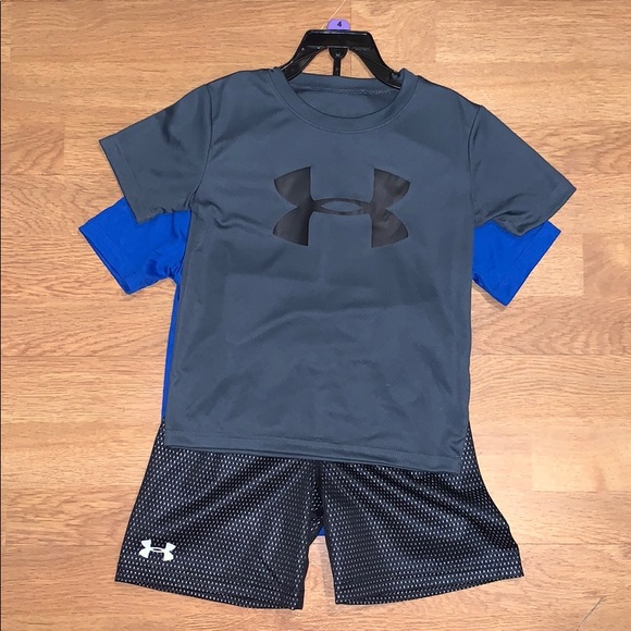 NWT Under Armour 3 piece set (2 Shirts, 1 Shorts) - Picture 5 of 14